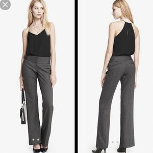 EXPRESS Editor Wide Leg Pant Grey